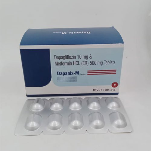 Dapagliflozin 10mg and Metformin HCI 500mg Tablets