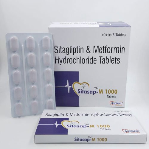 Sitagliptin 50mg and Metformin Hydrochloride 1000mg Tablets
